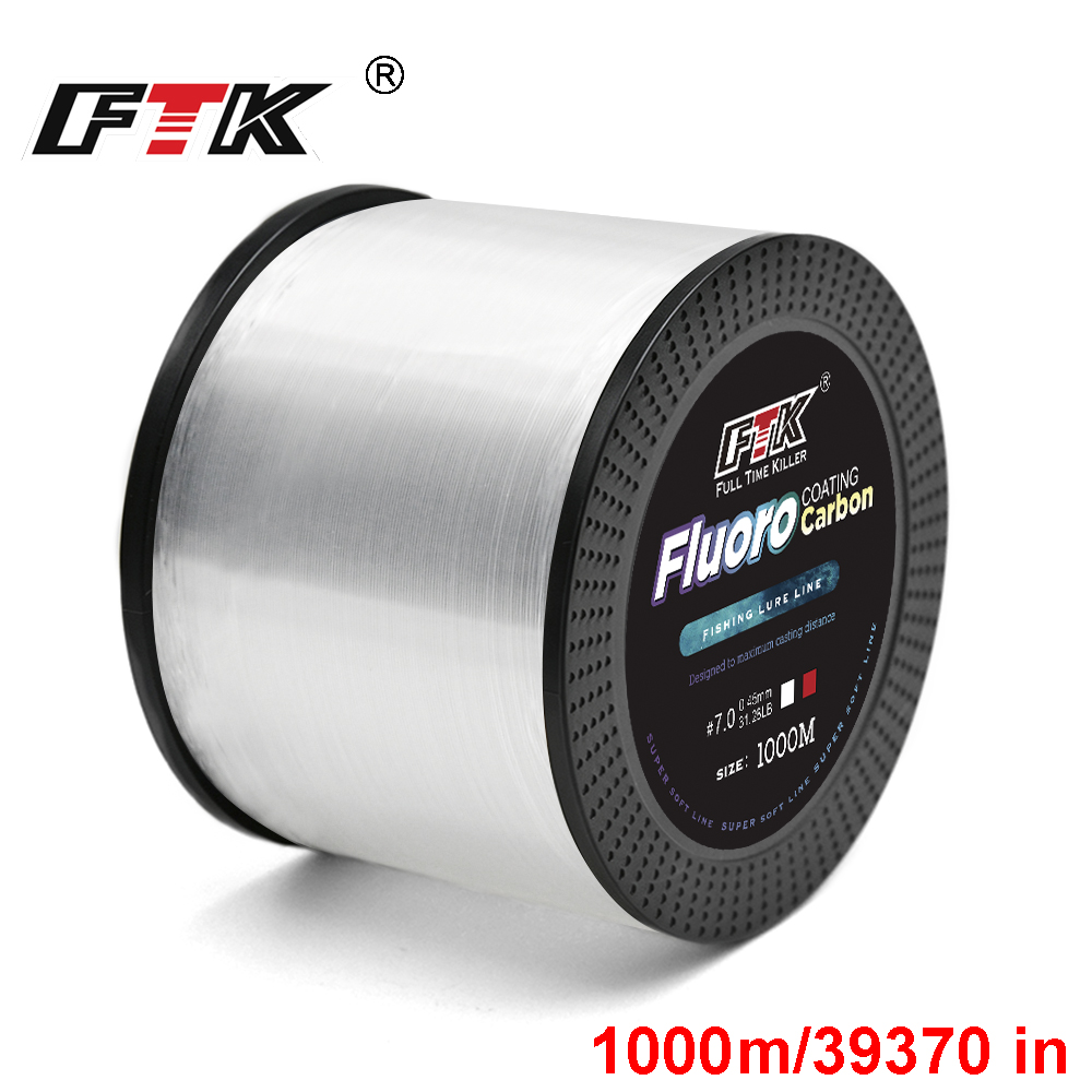 FTK 1000M Nylon Fishing Line S - Fluorocarbon Line ulasan dan harga